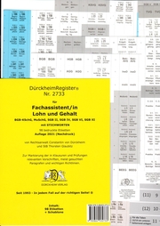 Dürckheim-Register Nr. 2733 Fachassistent/in Lohn und Gehalt: BGB/SGB III-XI
