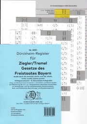 Dürckheim-Register Nr. 3051 für Ziegler/Tremel Gesetze des Freistaates Bayern