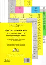 DürckheimRegister Nr. 3068 STEUERERLASSE Gesetze und §§ (2021)