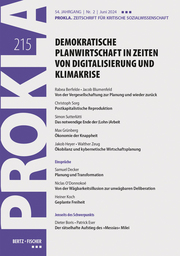 Demokratische Planwirtschaft in Zeiten von Digitalisierung und Klimakrise - Cover