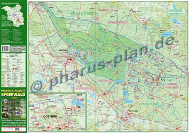 Pharus-Plan Spreewald 1:40000 - Abbildung 1