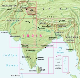 Nelles Map Landkarte India: Ladakh, Zanskar - Indien: Ladakh, Zanskar - Inde: Ladakh, Zanskar - Abbildung 1
