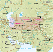 Nelles Map Landkarte Central Asia - Zentralasien - Asie centrale - Asia Central - Abbildung 2