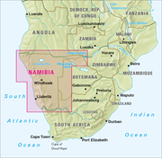 Nelles Map Landkarte Namibia - Botswana - Abbildung 1