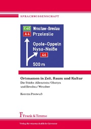 Ortsnamen in Zeit, Raum und Kultur - Cover