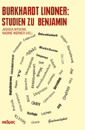 Burkhardt Lindner: Studien zu Benjamin - Cover
