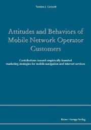 Attitudes and Behaviors of Mobile Network Operator Customers - Cover
