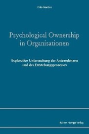 Psychological Ownership in Organisationen - Cover