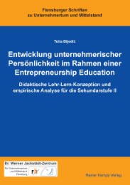 Entwicklung unternehmerischer Persönlichkeit im Rahmen einer Entrepreneurship Education