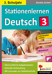 Stationenlernen Deutsch / Klasse 3 - Cover