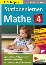 Stationenlernen Mathe / Klasse 4 - Cover