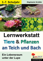 Lernwerkstatt - Tiere & Pflanzen an Teich und Bach - Cover