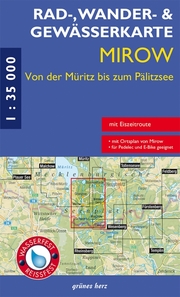 Rad-, Wander- und Gewässerkarte Mirow - von der Müritz zum Pälitzsee - Cover