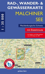 Rad-, Wander- und Gewässerkarte Malchiner See, Mecklenburgische Schweiz - Cover