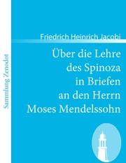 Über die Lehre des Spinoza in Briefen an den Herrn Moses Mendelssohn - Cover