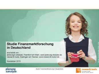 Studie Finanzmarktforschung in Deutschland