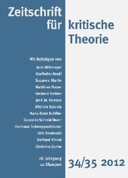 Zeitschrift für kritische Theorie / Zeitschrift für kritische Theorie, Heft 34/35 - Cover
