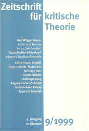Zeitschrift für kritische Theorie / Zeitschrift für kritische Theorie, Heft 9 - Cover