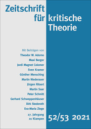 Zeitschrift für kritische Theorie, Heft 52/53 - Cover