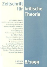 Zeitschrift für kritische Theorie / Zeitschrift für kritische Theorie, Heft 8