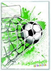 Lernfreunde Aufgabenheft Farbenfroh A5 'Fußball' - Cover