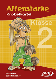 Affenstarke Knobelkartei Klasse 2 - Cover