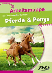 Arbeitsmappe zu Leselauscher Wissen 'Pferde & Ponys' - Cover