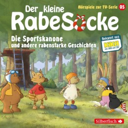 Die Sportskanone, Der Honigmond, Der sprechende Busch (Der kleine Rabe Socke - Hörspiele zur TV Serie 5) - Cover