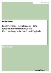 Fördertechnik - Stetigförderer - Eine systematische terminologische Untersuchung in Deutsch und Englisch - Cover