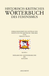 Historisch-kritisches Wörterbuch des Feminismus 2 - Cover