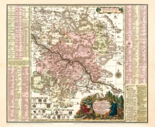 Historische Karte: Dresden mit Umgebung, um 1757 - Cover