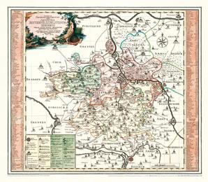 Historische Karte: Ämter Bitterfeld, Delitzsch und Zoerbig, 1758