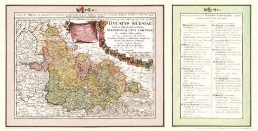 Historische Karte: Nieder-Schlesien, 1725/1745