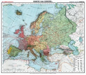 General-Karte von Europa - um 1910