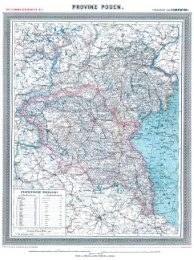 Historische Karte: Provinz POSEN im Deutschen Reich - um 1905 [gerollt]