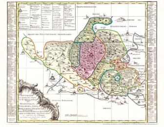 Historische Karte: Grafschaft Stolberg 1757 (Plano)