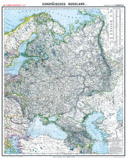 Historische Karte: EUROPÄISCHES RUSSLAND - um 1903 (gerollt)