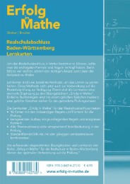 Erfolg in Mathe, Realschulabschluss Baden-Württemberg - Abbildung 1