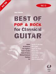 Best of Pop & Rock for Classical Guitar Vol. 12