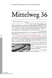 Mittelweg 36 - Zur Kommunikation des Beschweigens - Cover