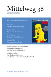 Mittelweg 36. Zeitschrift des Hamburger Instituts für Sozialforschung