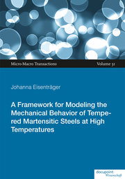 A Framework for Modeling the Mechanical Behavior of Tempered Martensitic Steels at High Temperatures