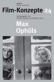Max Ophüls - Cover