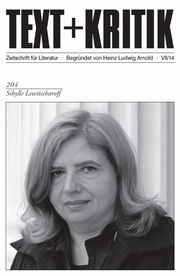 TEXT+KRITIK 204 - Sibylle Lewitscharoff - Cover