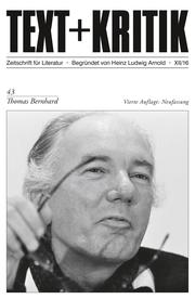 TEXT+KRITIK 43 - Thomas Bernhard - Cover