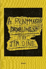 A Printmaker's Document - Cover