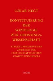 Werkausgabe Bd.1 / Konstituierung der Soziologie als Ordnungswissenschaft