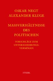 Werkausgabe Bd.8 / Massverhältnisse des Politischen