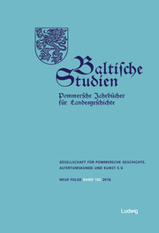 Baltische Studien, Pommersche Jahrbücher für Landesgeschichte 102 NF
