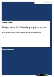 Design eines SAP-Berechtigungskonzeptes